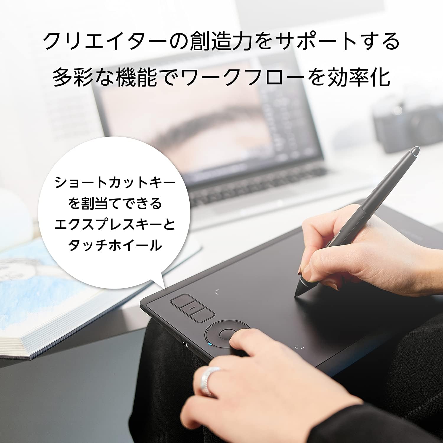 Wacom pen tablet Intuos Pro Medium [new model] 2017 January model PTH-660 / K0(Japan Import-No Warranty)