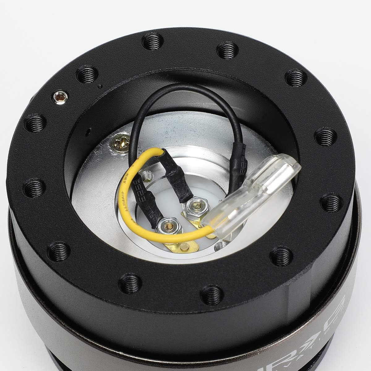 Auto Dynasty NRG Innovations SRK-200BK-TI Steering Wheel Quick Release Adapter Gen 2.0 Black Body/Titanium Ring