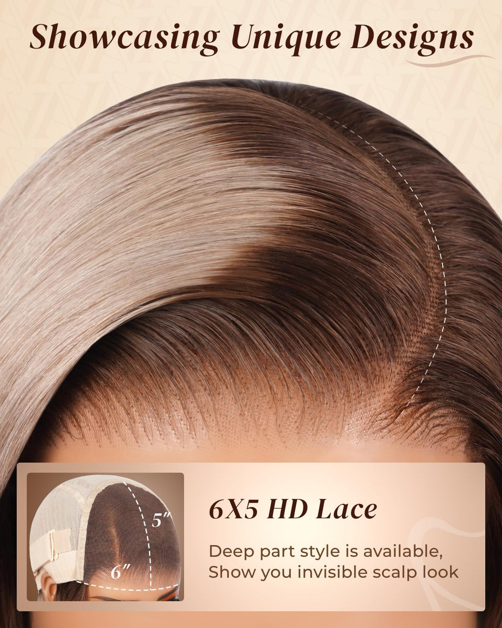 Arabella 20/Ash Blonde Bob Wig Human Hair 5x6 Wear and Go Glueless Wigs Human Hair 230% Density Ombre Straight Bob Wig Lace Front Wigs Pre Cut Lace Pre Bleached Knots(12inch, 5x6 Glueless Bob)