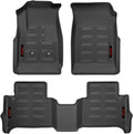 Gator Covers Gator Accessories 79609 Black Front and 2nd Seat Floor Liners Fits 15-19 Colorado/Canyon Crew Cab, Combo Set