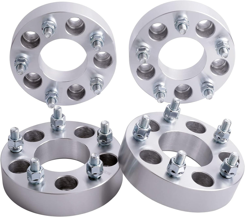 4PC 5x115 to 5x120 Wheel Adapters 1.5 Inch with 14x1.5 Studs Compatible with Dodge 5 Lug for 2004-2008 Magnum | 2006-2022 Charger | 2009-2022 Challenger (Adapt 5x120 Rim on 5x115 Vehicle)