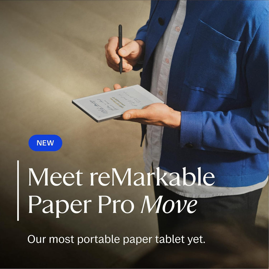 reMarkable Paper Pro Move | Ultraportable Color 7.3' Paper Tablet with Marker Plus | The Digital Pocket Notebook for Productivity on The Go
