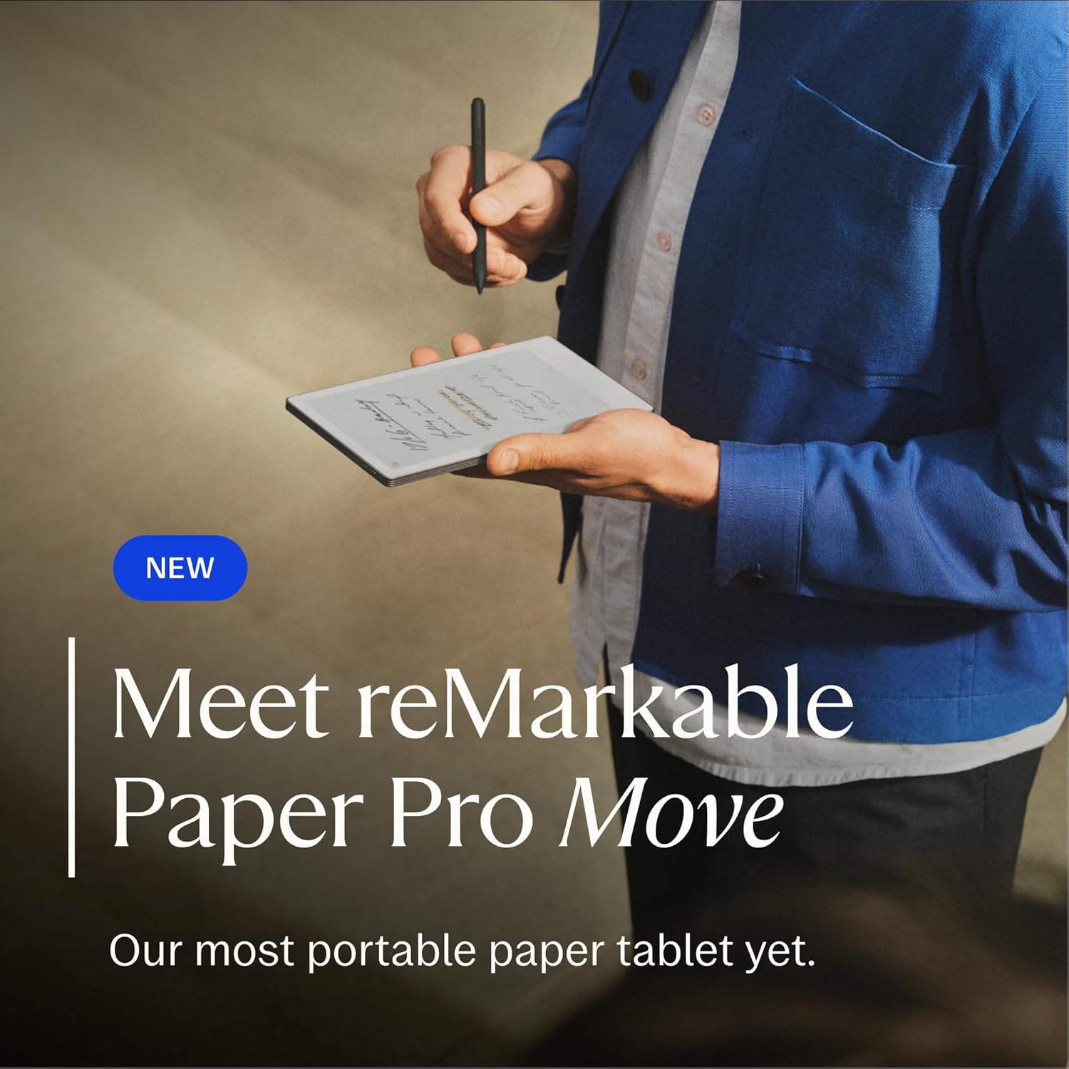 reMarkable Paper Pro Move | Ultraportable Color 7.3' Paper Tablet with Marker Plus | The Digital Pocket Notebook for Productivity on The Go