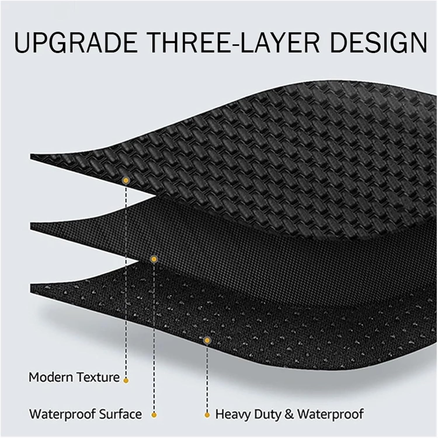 Car Floor Mats Cargo Liner Waterproof Anti-Slip Trunk Mat TPE Pads Accessories，Compatible for Tesla Model 3 2024 Highland(for Model 3 9Pcs Mats)