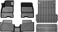 Maverick Floor Mats - Car Mats for Ford Maverick Hybrid 2022-2025 2026, All Weather Floor Mats and Tailgate Mat with Truck Bed Mat for Maverick Accessories, Heavy Duty Rubber Mats