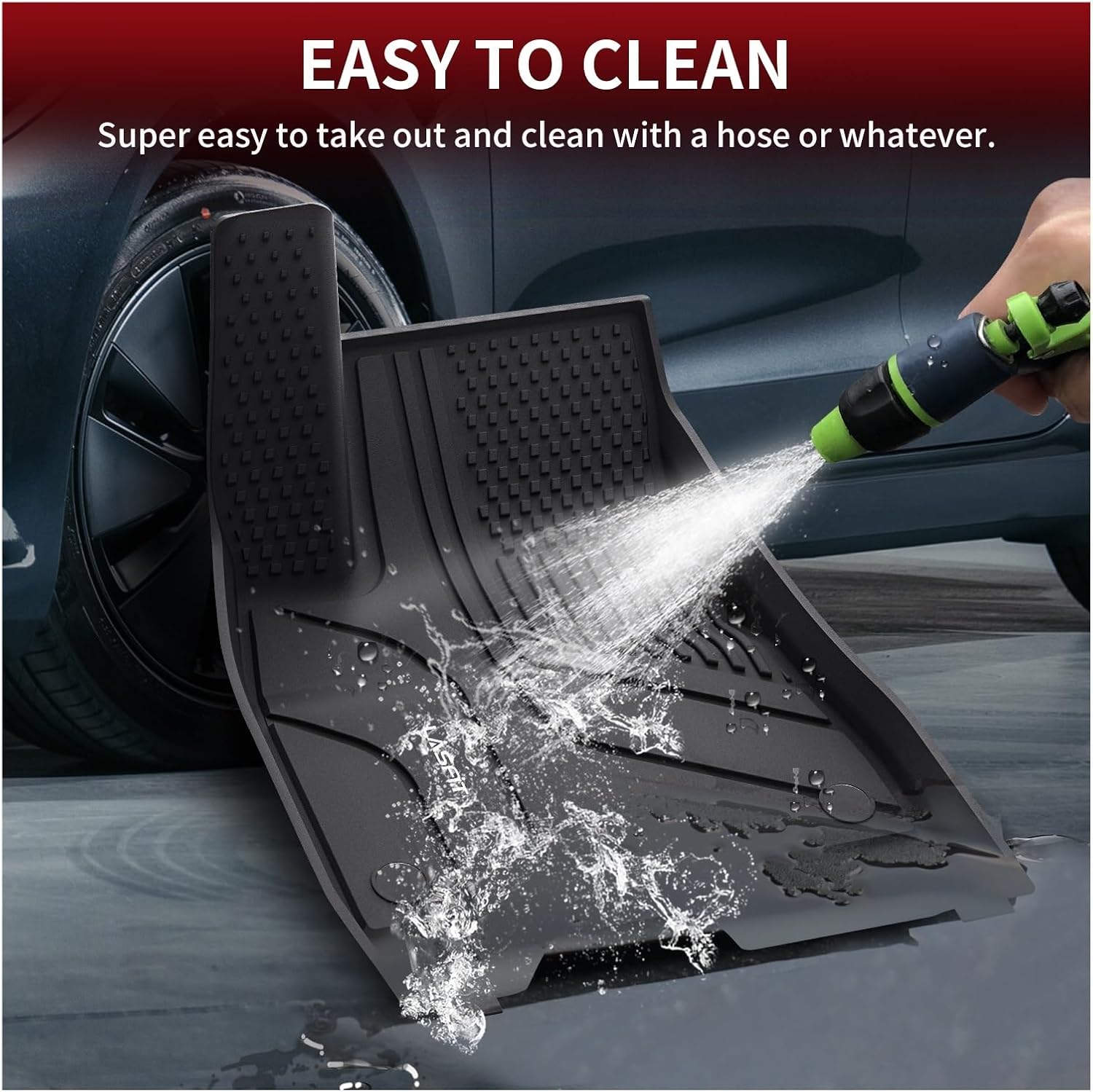Floor Mats，Compatible with Tesla Model 3 Highland 2024 Full Set 1st & 2nd Row & Front Trunk & Rear Cargo Liner & Trunk Well Mat