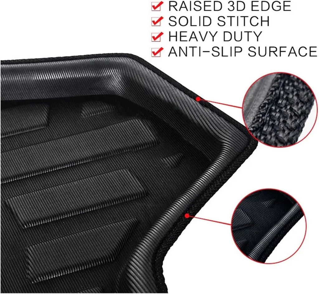 Car Floor MatsLiners Compatible with Toyota RAV4 RAV 4 2013 2014 2015 2016 2017 2018 SUV Rear Trunk Mats Protector Car Interior Accessories