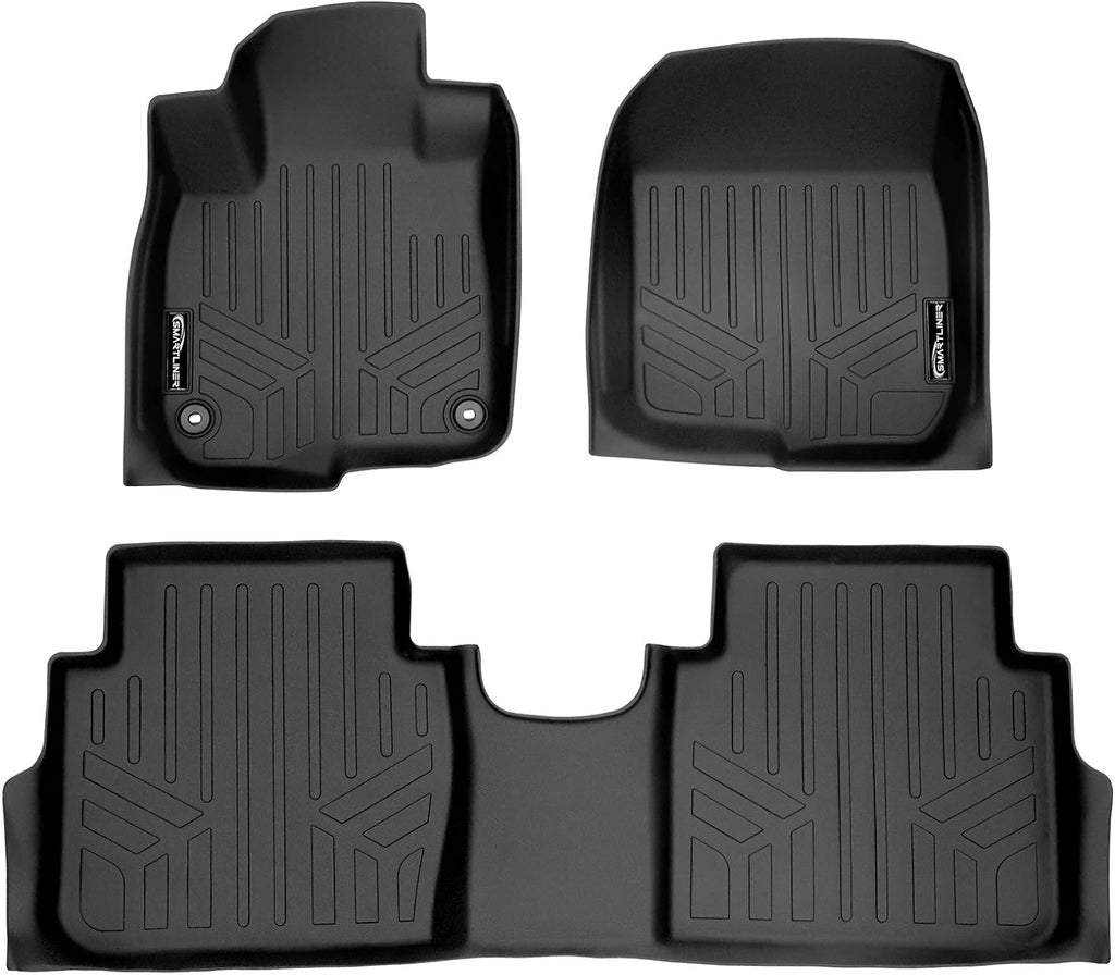 SMARTLINER Custom Fit Floor Mats 2 Row Liner Set Compatible with 2017-2022 Honda CR-V