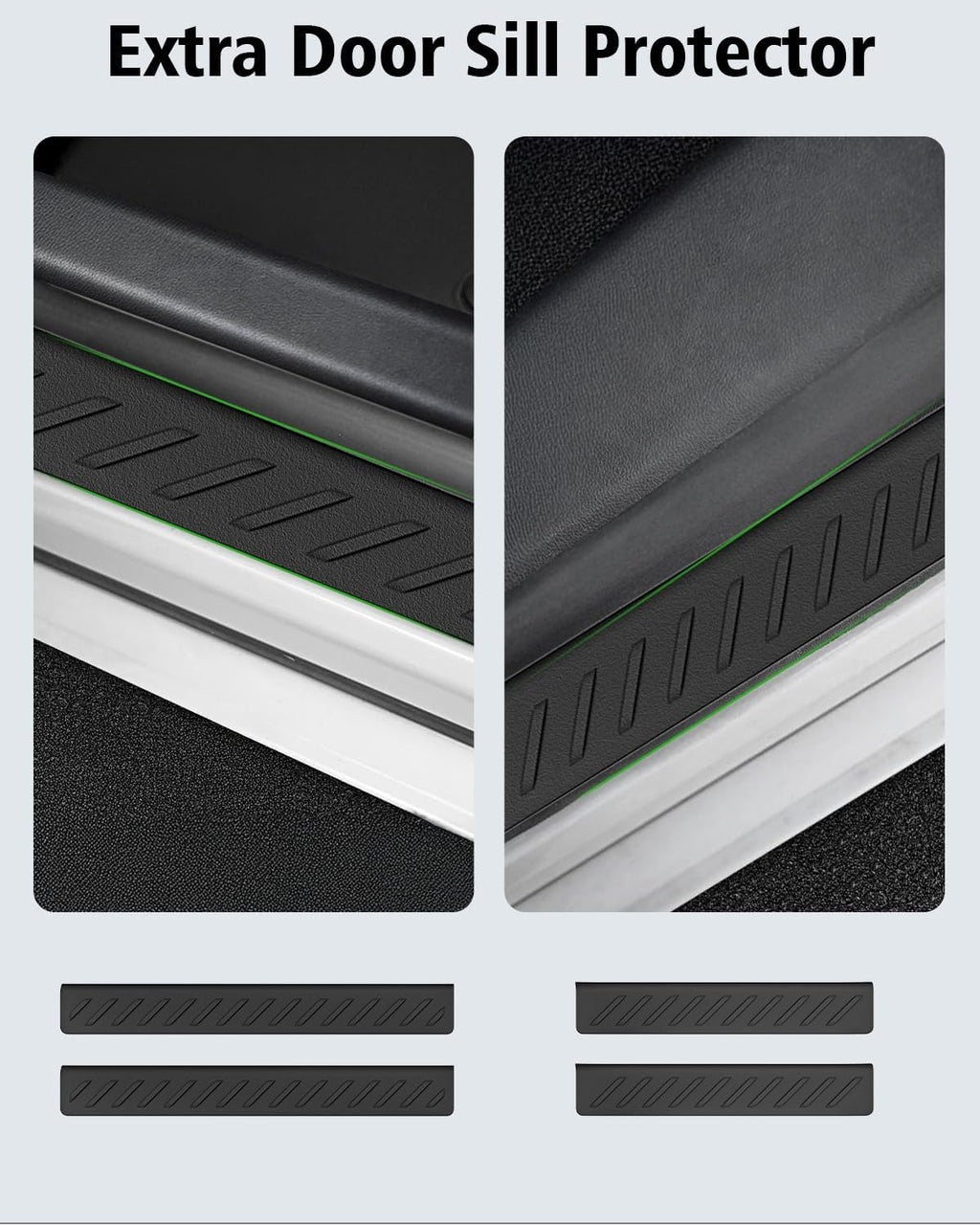Floor Mats & Cargo Mat with Backrest Mat Custom for Mazda CX-50 2023-2025 2026 (Only Gas), Door Sill Guards, All Weather TPE Full Set Floor Liners Trunk Mat for CX-50 Fuel Accessories