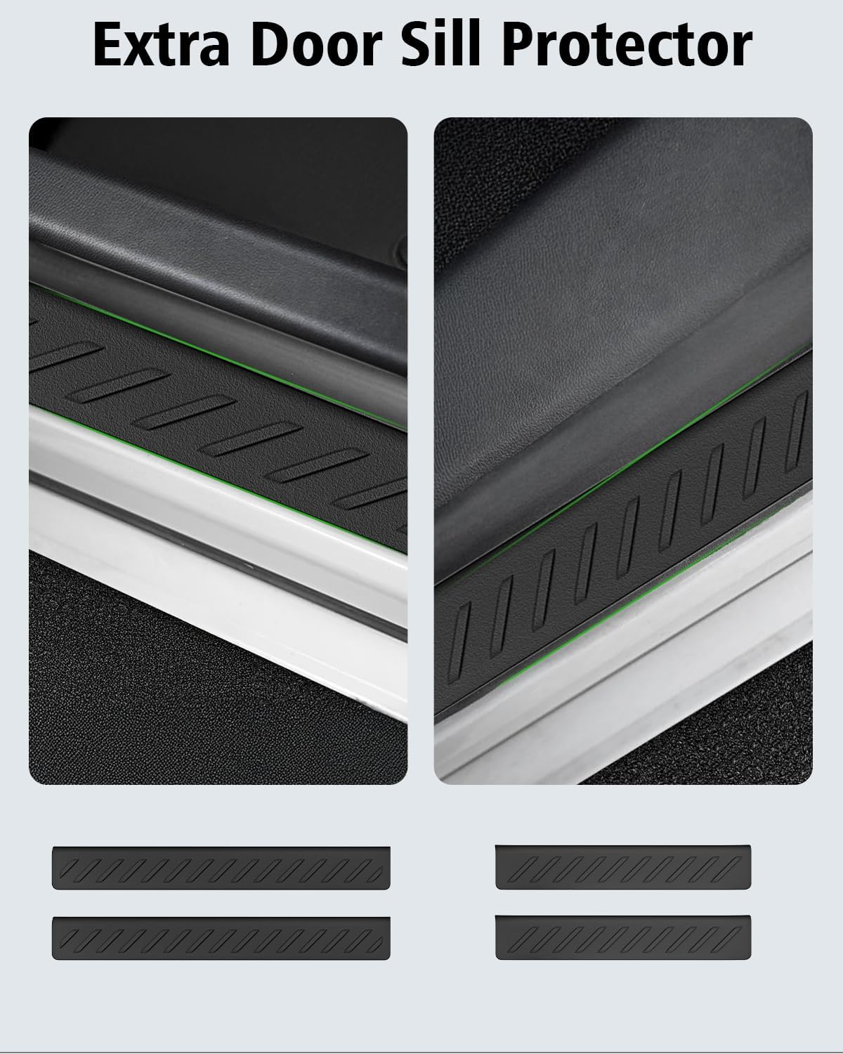 Floor Mats & Cargo Mat with Backrest Mat Custom for Mazda CX-50 2023-2025 2026 (Only Gas), Door Sill Guards, All Weather TPE Full Set Floor Liners Trunk Mat for CX-50 Fuel Accessories