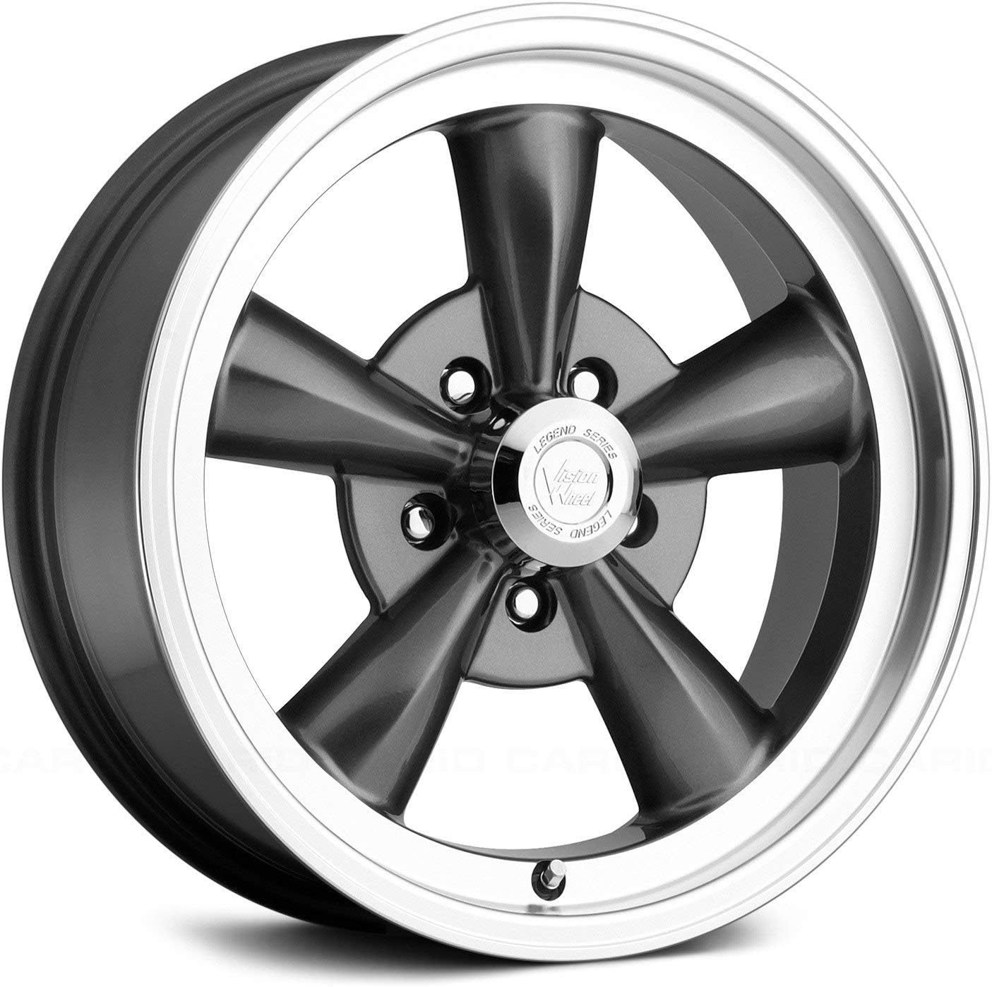 17' Inch Vision 141 Legend 5 17x8 5x139.7 (5x5.5') +0mm Gunmetal Wheel Rim