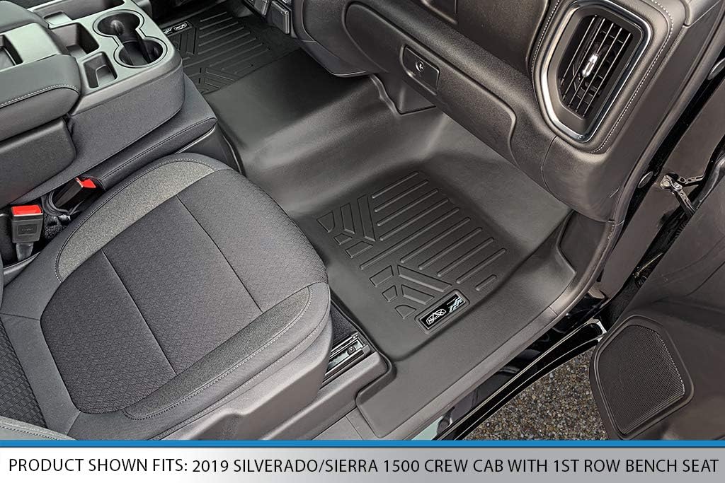 MAXLINER Floor Mats 1st Row Liner for 2019-2025 Chevrolet Silverado 1500
