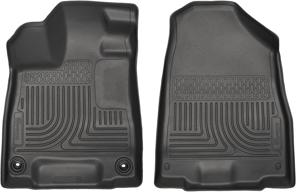 Husky Liners Weatherbeater Floor Mats | Fits 2014-2020 Acura MDX | Front Row, 2-pc Black - 18401