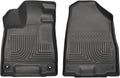 Husky Liners Weatherbeater Floor Mats | Fits 2014-2020 Acura MDX | Front Row, 2-pc Black - 18401