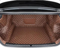 OUTMX Car Trunk Anti Slip mat for Tesla Model 3 2019-2023 Trunk Mat Full Package Cargo Liner Floor Mat Tailgate Mat Interior Modification,Coffee