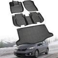 Floor Mats Compatible with Honda Fit 2015-2020 (Not for Manual Transmission),All Weather Protection Duarble TPE Cargo Liner with Backrest Mats Accessories Compatible with Honda Fit 2015-2020