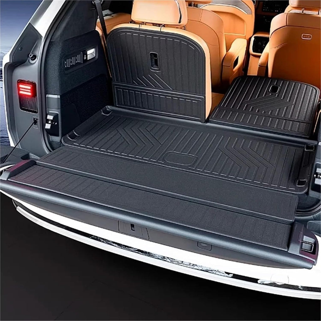 for Zeekr 9X 2025 2026 Car Floor Mat Trunk Mats TPE & Cargo Liner All Weather Accessories(Black 1set)