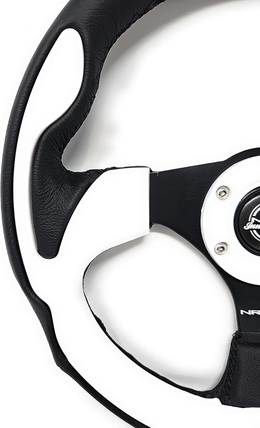 New NRG Innovations Reinforced Pilota Series Steering Wheel RST-001WT + U.S. Performance Lab Air Freshener