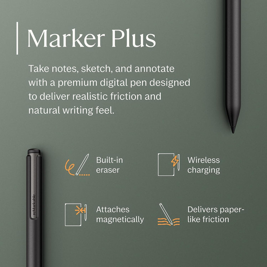 reMarkable Paper Pro Move | Ultraportable Color 7.3' Paper Tablet with Marker Plus | The Digital Pocket Notebook for Productivity on The Go