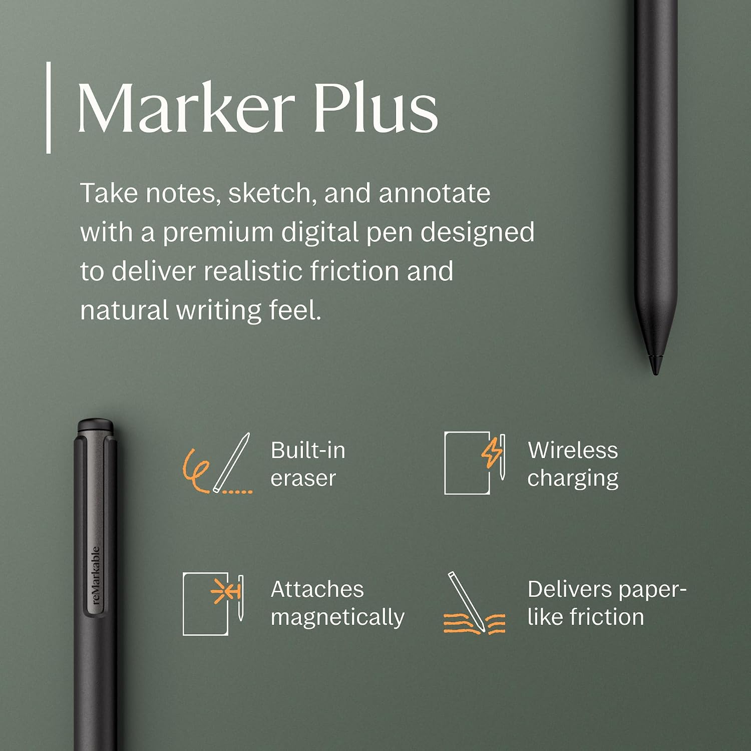 reMarkable Paper Pro Move | Ultraportable Color 7.3' Paper Tablet with Marker Plus | The Digital Pocket Notebook for Productivity on The Go