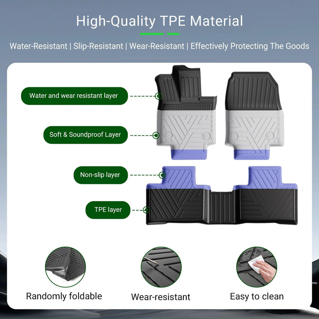xipoqix Floor Mats Cargo Mat Backrest Mats Compatible with 2023-2026 Lexus RX350 RX350H RX500H TPE Replacement for 23-26 Lexus RX350 RX350H RX500H Accessories (Trunk Mat+Backrest Mats+Floor Mats)