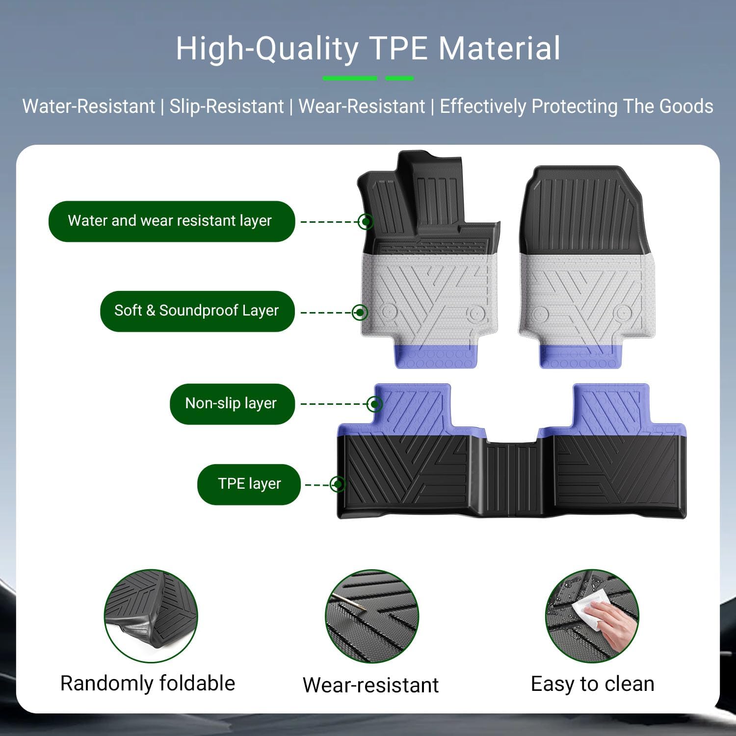 xipoqix Floor Mats Cargo Mat Backrest Mats Compatible with 2023-2026 Lexus RX350 RX350H RX500H TPE Replacement for 23-26 Lexus RX350 RX350H RX500H Accessories (Trunk Mat+Backrest Mats+Floor Mats)