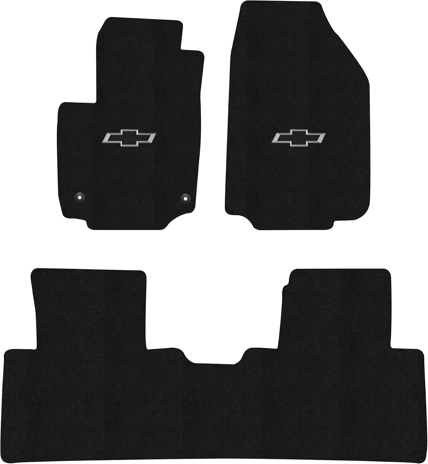 Lloyd Mats Floor Mats for Chevrolet Equinox 2025-2026 | 3PC Set (2PC Front + 1PC Middle) | Charcoal | Non-Slip Backing | (Excludes EV)