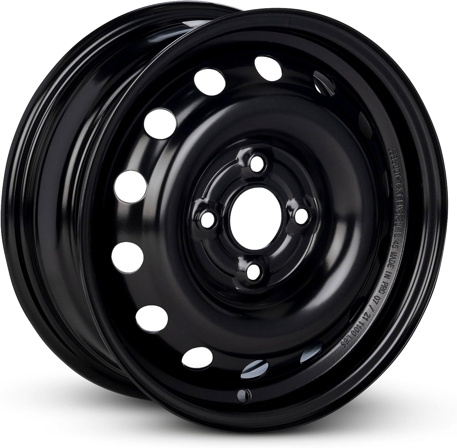 For 2003-2005 Saturn Ion 14 Inch Black Painted Steel Rim - OE Direct Replacement - Road Ready Car Wheel