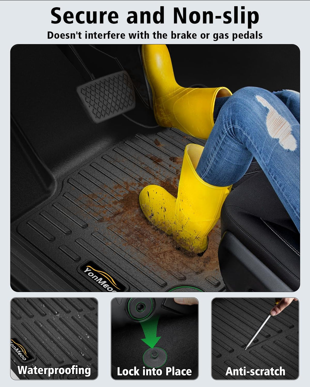 Floor Mats & Cargo Liner Custom Fit for Kia K4 2025 2026 Sedan All Weather TPE Rubber Trunk Mat Anti-Slip Full Set Automotive Floor Liners for Kia K4 2025 Accessories