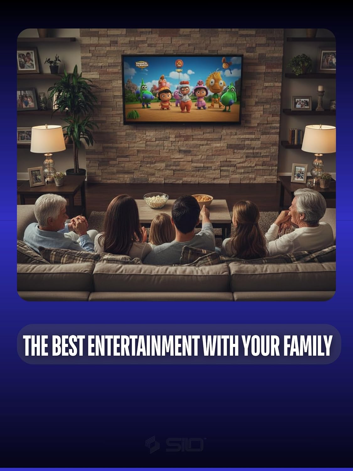 Silo Smart TV 40 Inch TV Smart TV HDR Ultra Slim Bezels, Bluetooth, HDMI, Wi-Fi and Ethernet Built-in, Television with Special Remote.