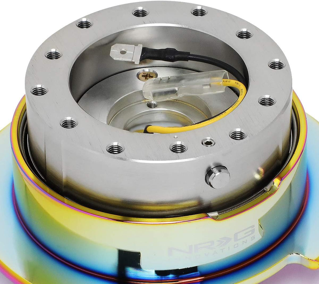 Auto Dynasty NRG Innovations SRK-250GM-MC Steering Wheel Quick Release Adapter Gen 2.5 Gun Metal Body/Neo Chrome Ring