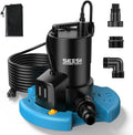 SEESII 1/3HP Pool Cover Pump - Automatic On/Off, 3035GPH Submersible Water Pump with Filter Net, 25ft Power Cord, Check Valve, Sump Pump for Swimming Pool, Hot Tubs, Pond, Basement, Rooftops