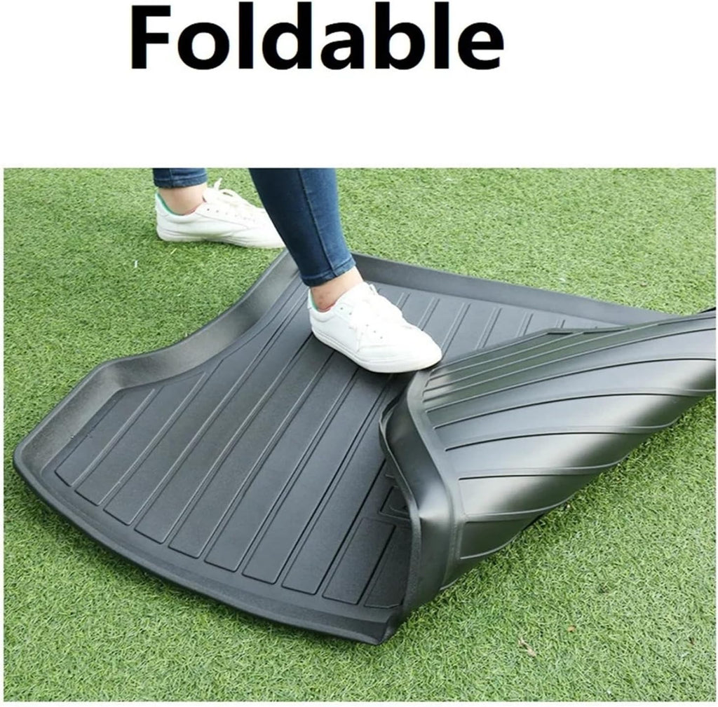 Car Cargo Mat Boot Liner Compatible for Tesla Model 3 Model Y Floor Mat Front Rear Trunk Protections Non-Slip Waterproof(Model 3 Front)