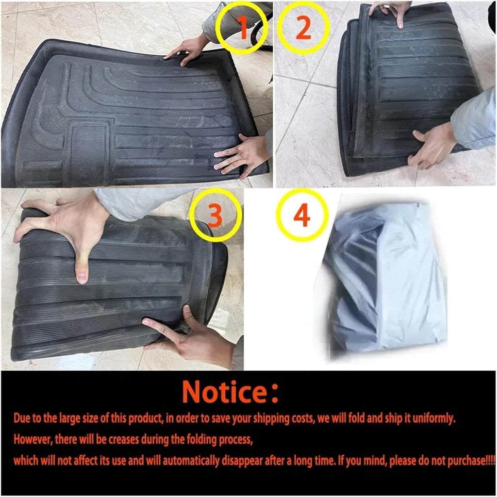 Car Trunk Mats Compatible for Toyota RAV4 RAV 4 XA40 2018 2016 2017 2015 2014 2013 Rear Luggage Boot Floor Carpet