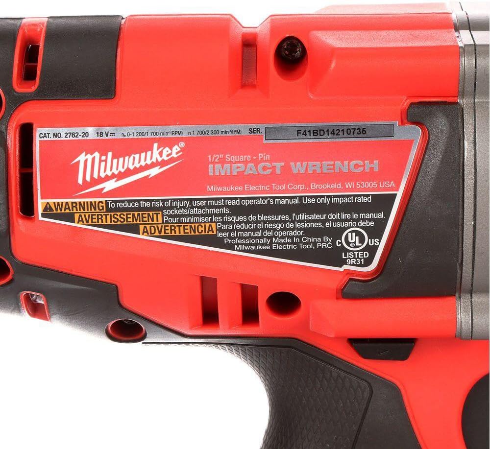 Milwaukee 2762-22 M18 Fuel 1/2 Htiw W/Pin Kit