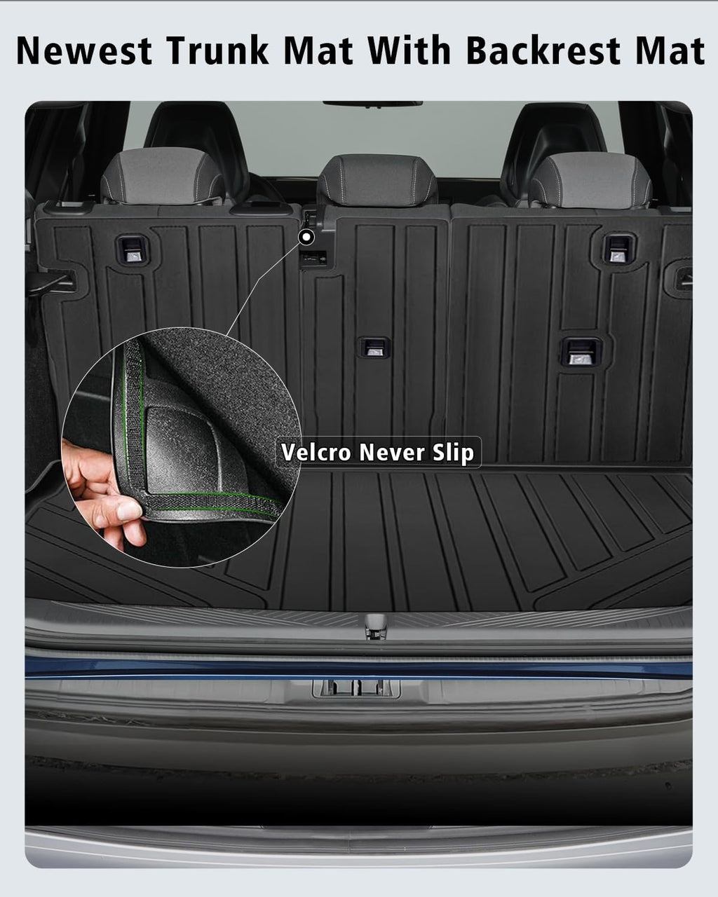 Floor Mats Custom Fit for BMW X3 2025 2026 M50/30 xDrive Trunk Mat with Backrest Mat All Weather TPE Rubber Cargo Liner Anti-Slip Full Set for BMW X3 Accessories (Trunk Mat+Backrest Mats+Floor Mats)