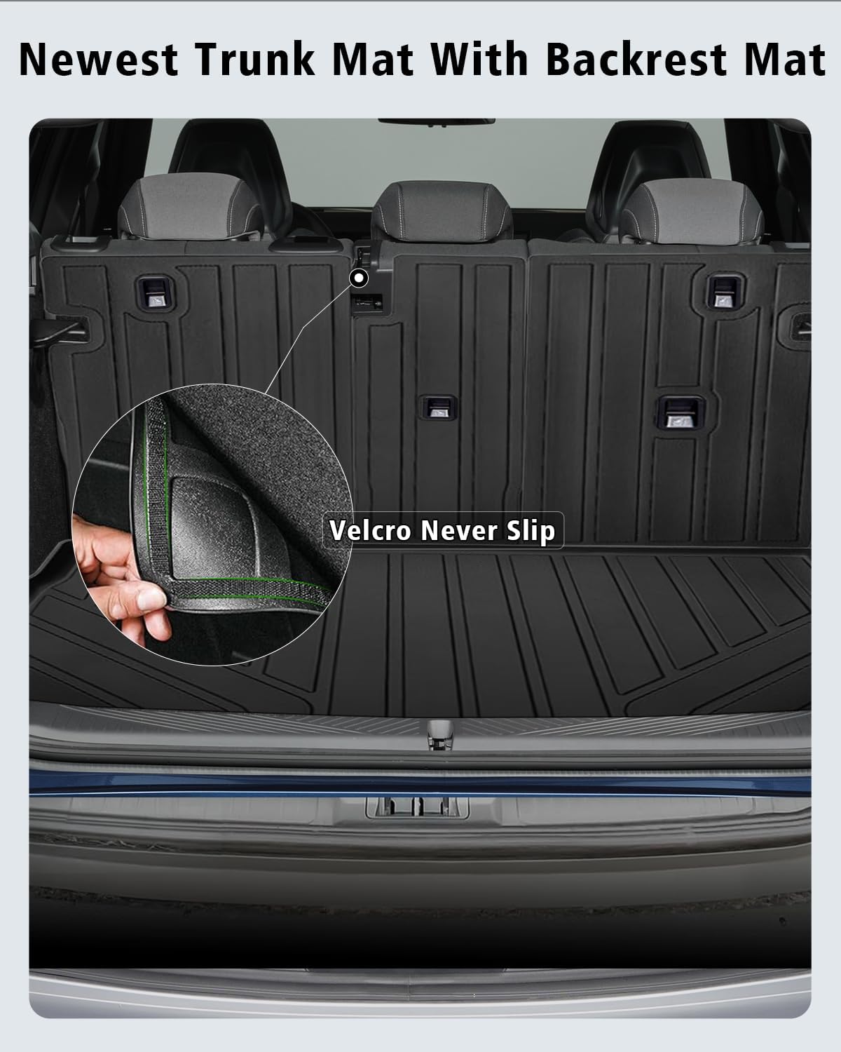Floor Mats Custom Fit for BMW X3 2025 2026 M50/30 xDrive Trunk Mat with Backrest Mat All Weather TPE Rubber Cargo Liner Anti-Slip Full Set for BMW X3 Accessories (Trunk Mat+Backrest Mats+Floor Mats)