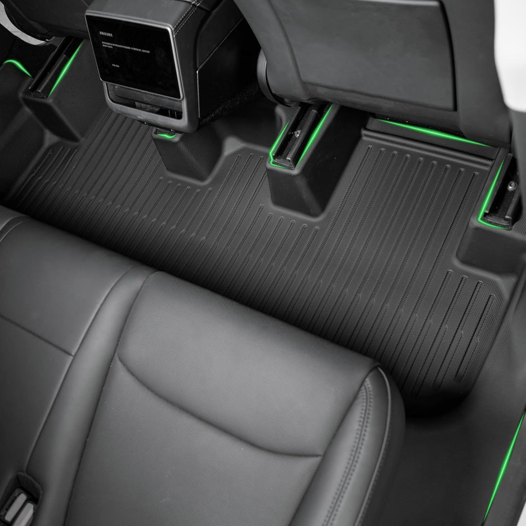 SUPER LINER 9-Piece Floor Mats Compatible with 2025-2026 Tesla Model Y Juniper - TPE Floor Liner& Accessories, CabinProtect™ Pro Kit Full-Cabin Protection System (Only fit Premium&Performance)