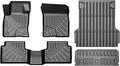Maverick Floor Mats - Car Mats for Ford Maverick 2022-2025 2026 (Only Fit Gasoline Models), All Weather Floor Mats and Tailgate Mat with Truck Bed Mat for Maverick Accessories, Heavy Duty Rubber Mats
