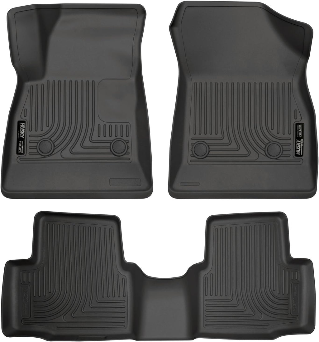 Husky Liners Weatherbeater Floor Mats | Fits 2016-2019 Chevrolet Cruze | Front & 2nd Row, 3-pc Black - 99161