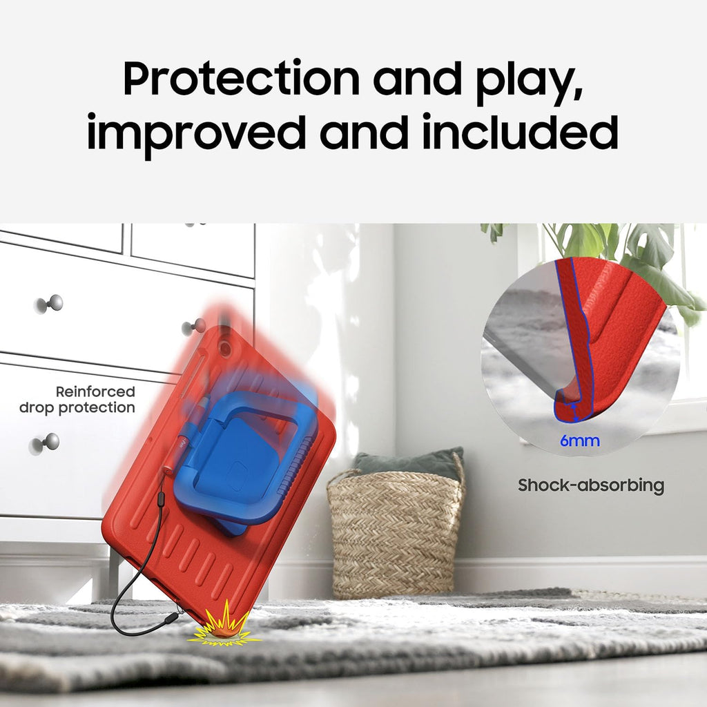 Samsung Galaxy Tab A11+ Kids Edition, 128 GB Android Tablet, Large Display, Durable, Slim, Light, Long Battery Life, US Version, Red