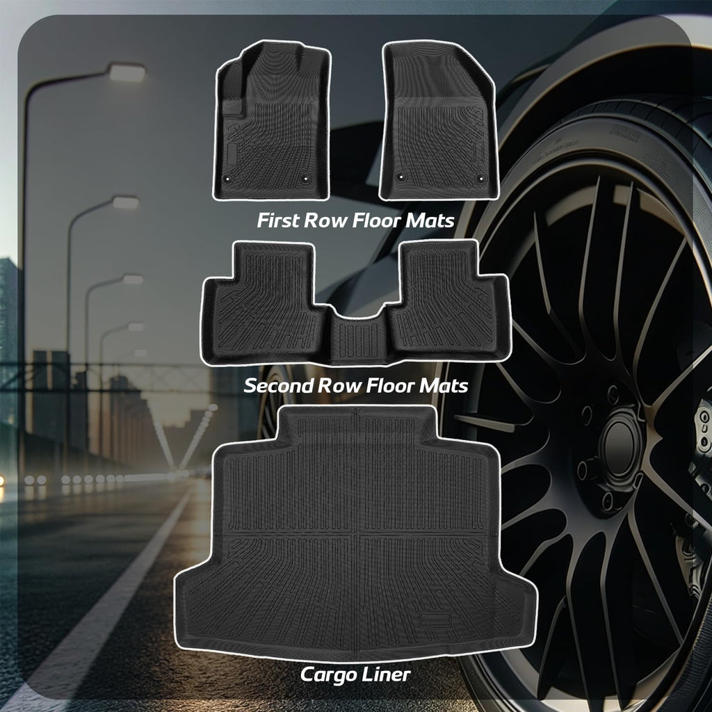 Floor Mats Compatible with Dodge Dart 2013-2016(Only Sedan),All Weather Protection Duarble TPE Cargo Liner Accessories Compatible with Dodge Dart 2013-2016(Only Sedan)