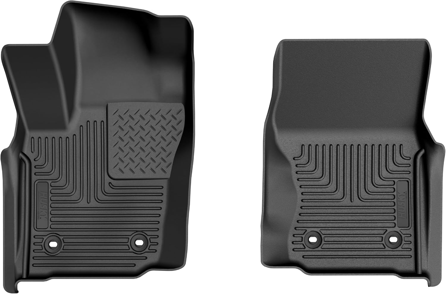Husky Liners X-act Contour Floor Mats | Fits 2024-2026 Toyota Tacoma, Double & Access CAB ONLY w/Auto Trans | Front Row, 2-pc Black - 54581