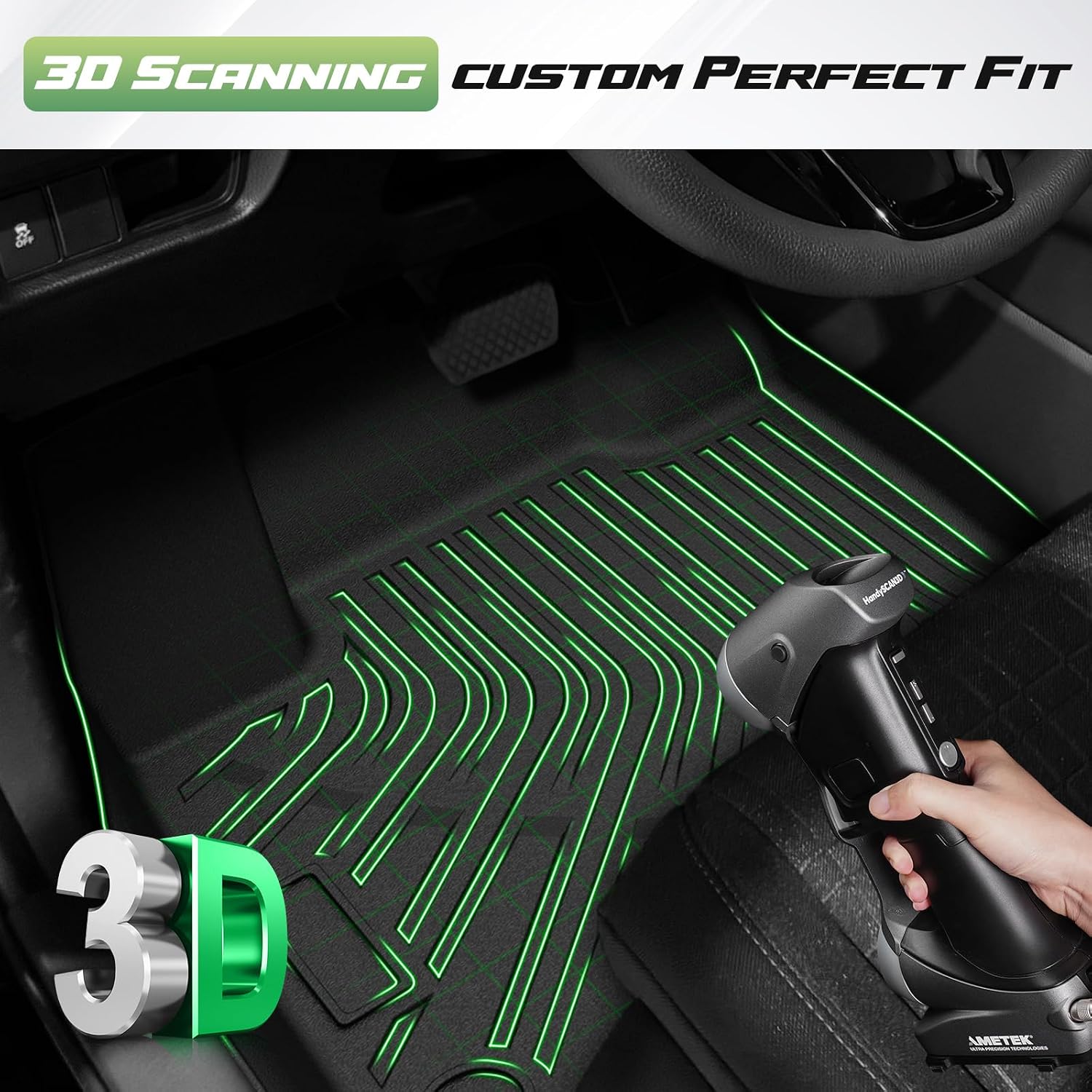 Cartist Floor Mats for Honda HR-V 2023 2024 2025 2026 (Gasoline & Hybrid), All Weather Cargo Liner & Door Sill Guards for HRV Accessories, Heavy Duty TPE Cargo Mats, Car Accessories