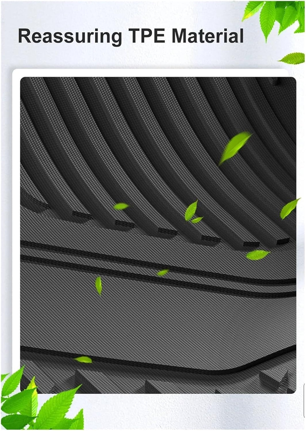 Compatible with Tesla Model 3 Highland 2024 TPE 3D Car Floor Mats Cargo Liner Trunk Pad Waterproof Protective Accessories(24MODEL3 LHD 3PCS)