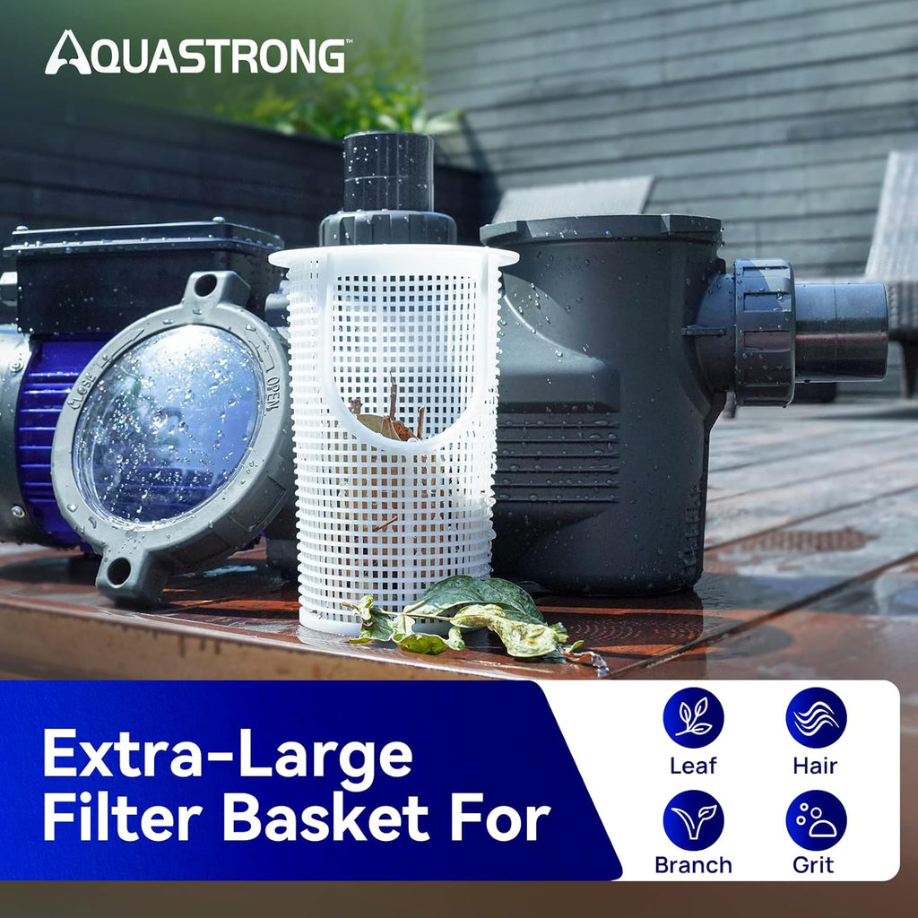 Aquastrong In/Above Ground Pool Pump High Flow Self Primming Swimming Pool Pump,Black
