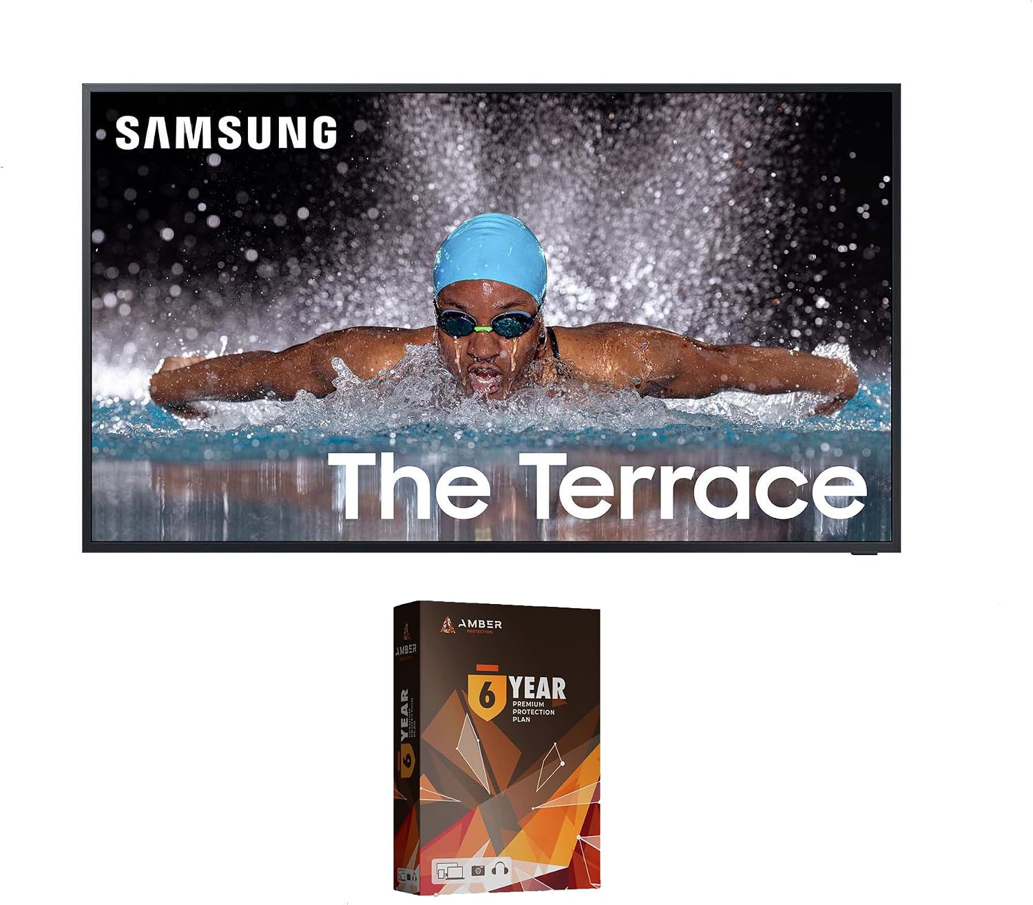 Samsung QN55LST7DAFXZA 55 Inch The Terrace Neo QLED Partial Sun TV with 6 Year Amber Protection Plan (2024)