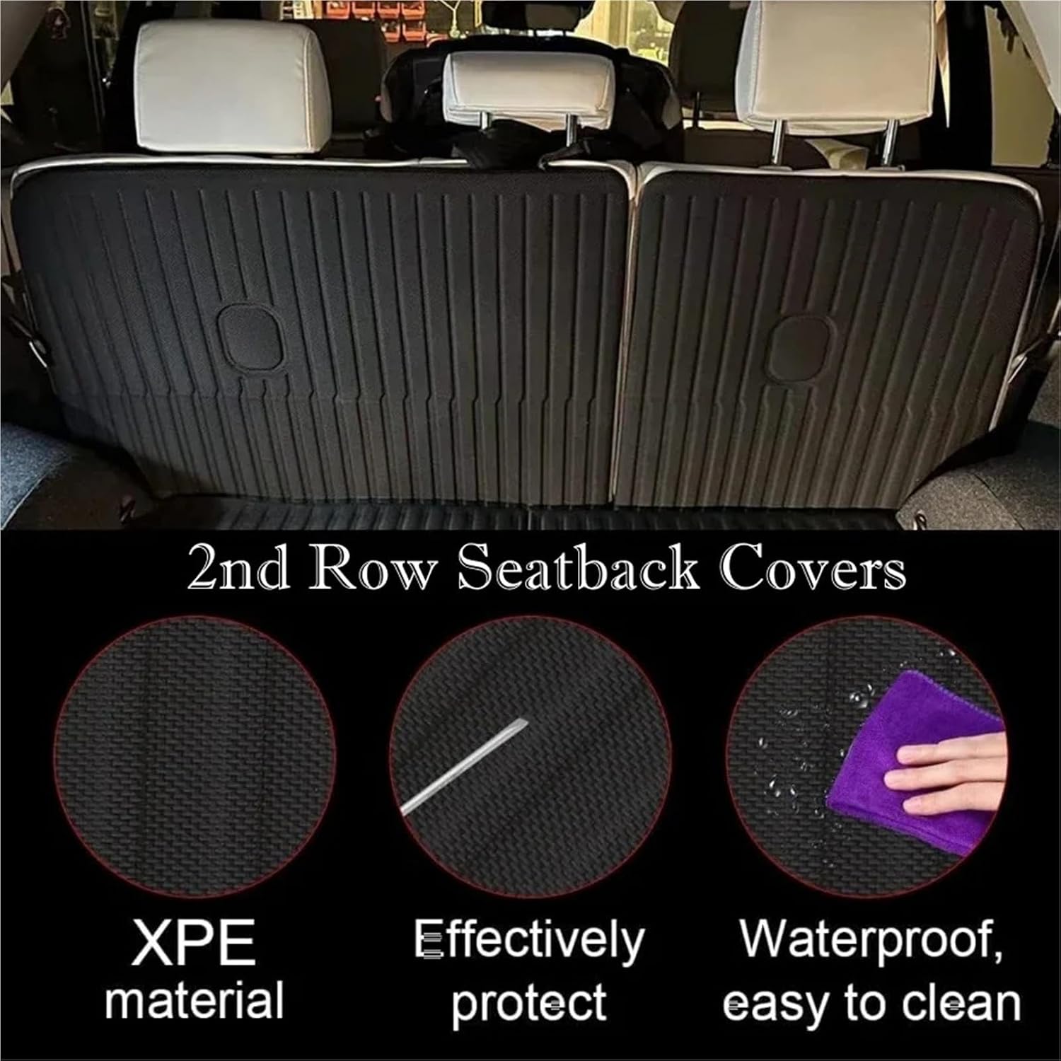 All Weather XPE Floor Mat Cargo Liner for Hyundai Ioniq 5 2021-2024 Rear Tray Trunk Back Seat Cover LHD(Gray,Slide)