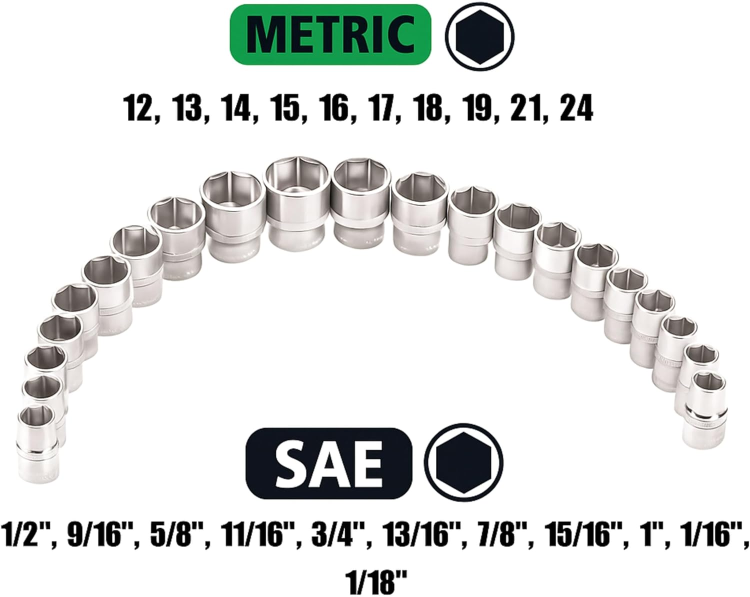 OEMTOOLS 23995 26 Piece 1/2 Inch Drive Ratchet and Socket Set, Socket and Wrench Set, Mechanic Tool Set, SAE and Metric Wrench and Socket Set