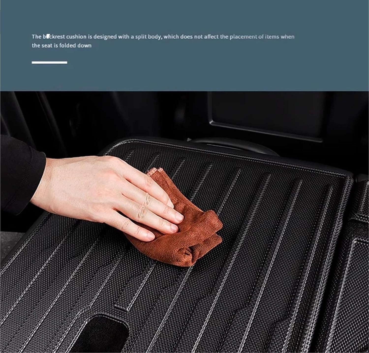 for ROX 01 Polestones 2023 2024 2025 Car TPE Floor Mats Cargo Liner Trunk Mat Seat Back Cover Waterproof Carpet Accessories(Red 1pair)